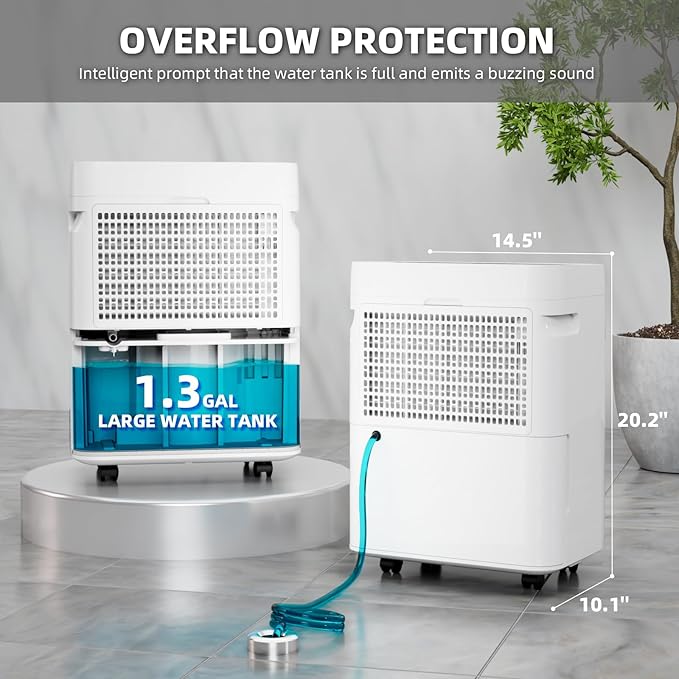 AIRPLUS 5000 Sq.Ft 76 Pint Dehumidifier - Image 2