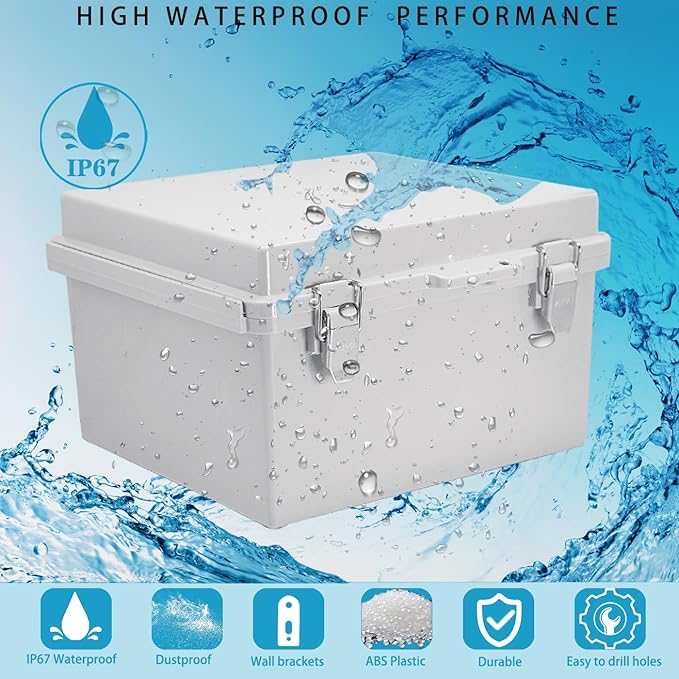 Waterproof Outdoor Electrical Box Junction Box Weatherproof IP67 ABS Plastic - Image 2