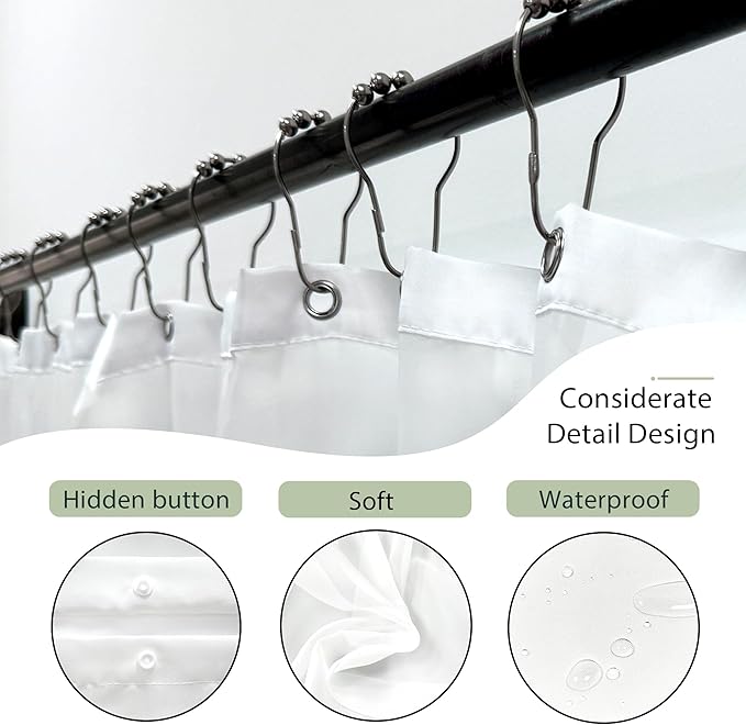 Sage Green Boho Shower Curtain - Image 5