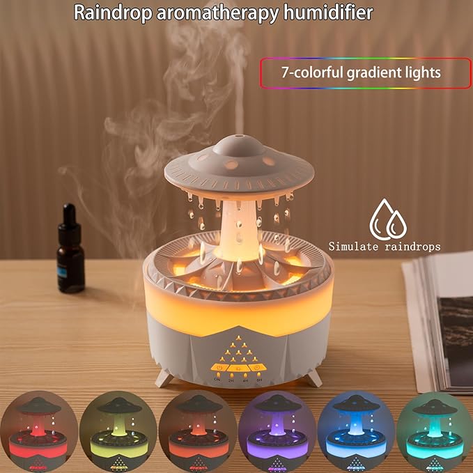 Raindrop Humidifier for Bedroom Large Room -Air Humidifiers and Aromatherapy - Image 4