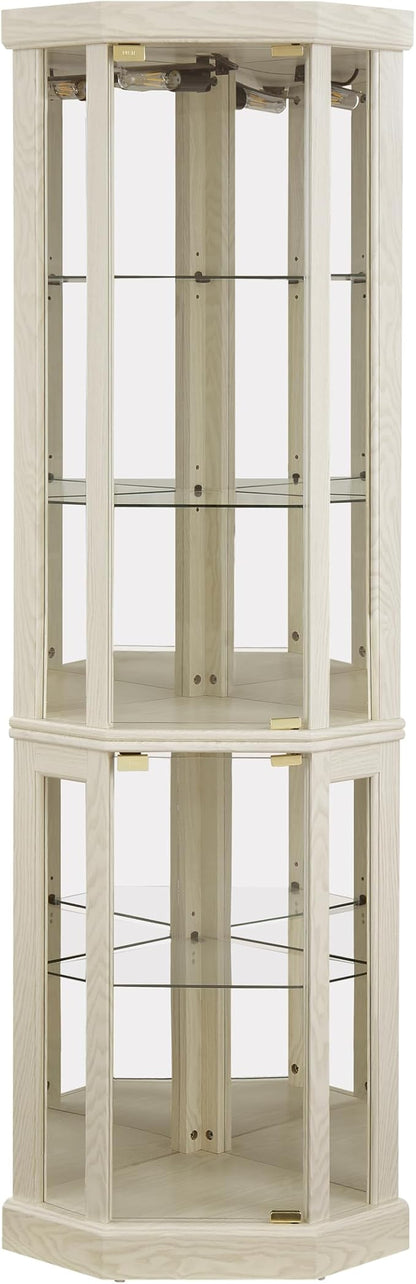 Elegant Corner Curio Cabinet - Image 4