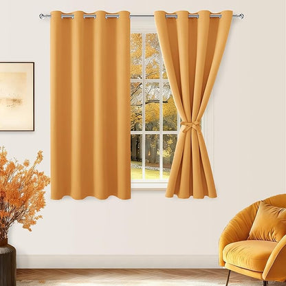 Hiasan Blackout Curtains for Bedroom, 52 x 54 Inches Long - Image 2