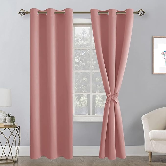 Hiasan Blackout Curtains for Bedroom, 42 x 84 Inches Long - Image 8
