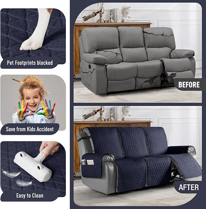 TAOCOCO 100% Waterproof Recliner Cover, Non-Slip Washable Reclining Couch Cover - Image 2