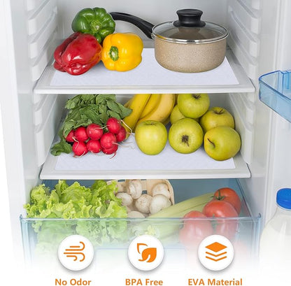 White Shelf Liner Kitchen Cabinet Liners Refrigerator Liners Waterproof & - Image 3