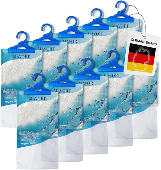 Hanging Moisture Absorber Bags, Dehumidifier Bags by MAVORI