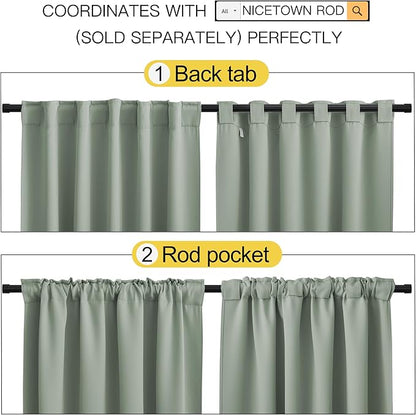 NICETOWM Window Treatment Curtain Panels - Image 3