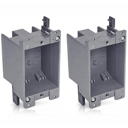Airmont Products 14 in. Old Work Electrical Box, 1-Gang 14 Cu in Non-Metallic by AirmontProducts