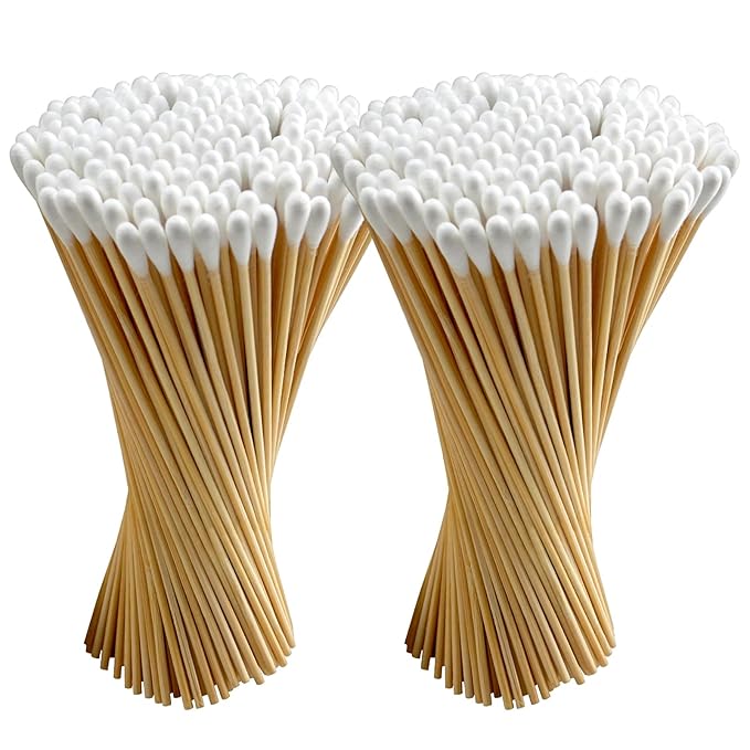 200PCS 6" Long Cotton Swabs by PINGMIC