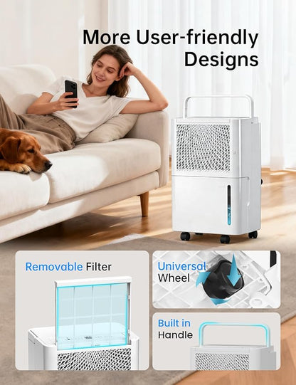 HUMSURE 2500 Sq. Ft 30 Pints Dehumidifier Equipped - Image 7