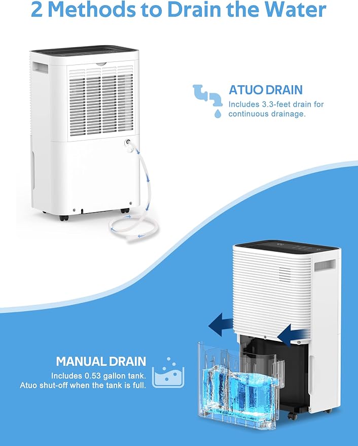 ZAFRO Dehumidifiers for Home, 45 Pints Dehumidifier - Image 5