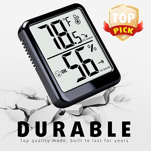 4-Pack Room Thermometer Indoor Hygrometer, Small Digital Temperature and - Image 5