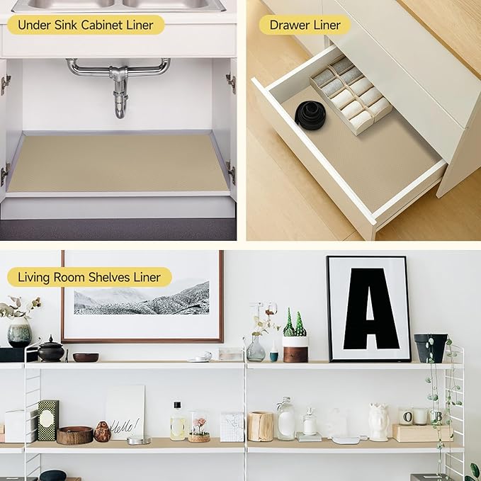 WochiTV Adhesive Shelf Liner 30 X 120 Inches Peel and Stick Kitchen Liner - Image 8