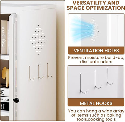 72" Tall Metal Pantry Cabinet - Image 4