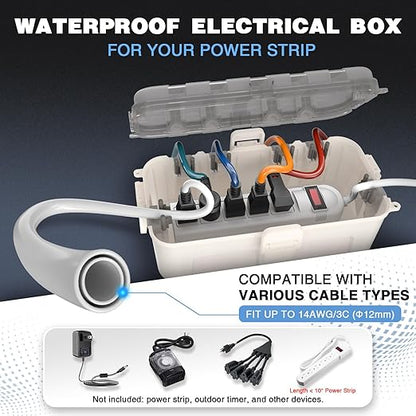 Flemoon Medium Outdoor Electrical Box Waterproof - Image 2