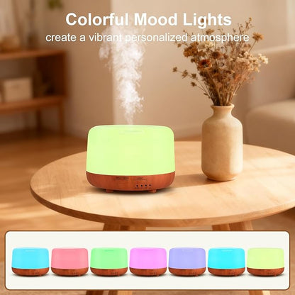 300ML Essential Oil Diffuser, Small Aromatherapy Diffuser - Image 5