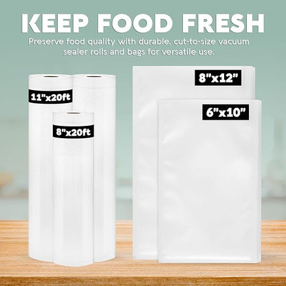 Avid Armor Vacuum Sealer Bags & Rolls – Heavy Duty, Pre-Cut & Custom-Sized - Image 2