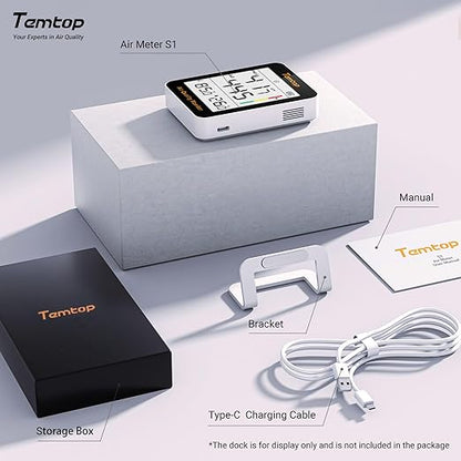 Temtop Air Quality Monitor Indoor Thermo-Hygrometer - Image 8