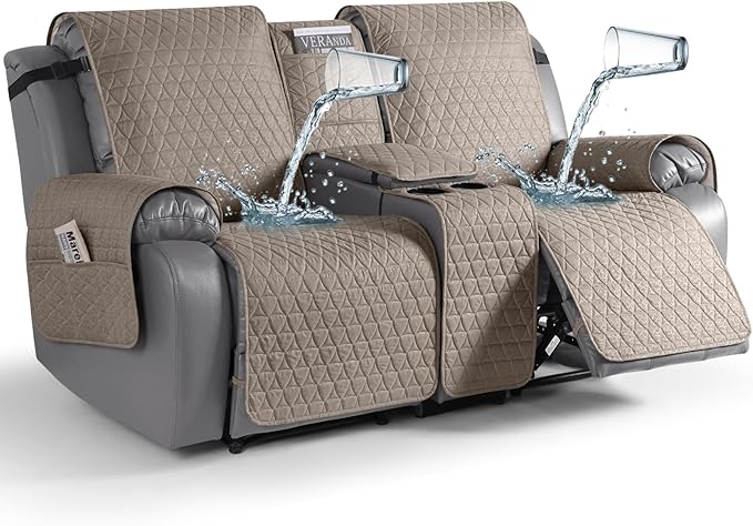 TAOCOCO 100% Waterproof Loveseat Recliner Couch Sofa Covers by TAOCOCO
