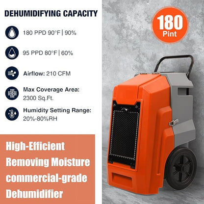 MOUNTO 180Pints LGR Industrial Dehumidifier - Image 2