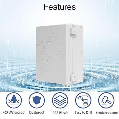 Electrical Box, IP65 Waterproof Dustproof ABS Plastic Enclosure, Outdoor and - Image 3