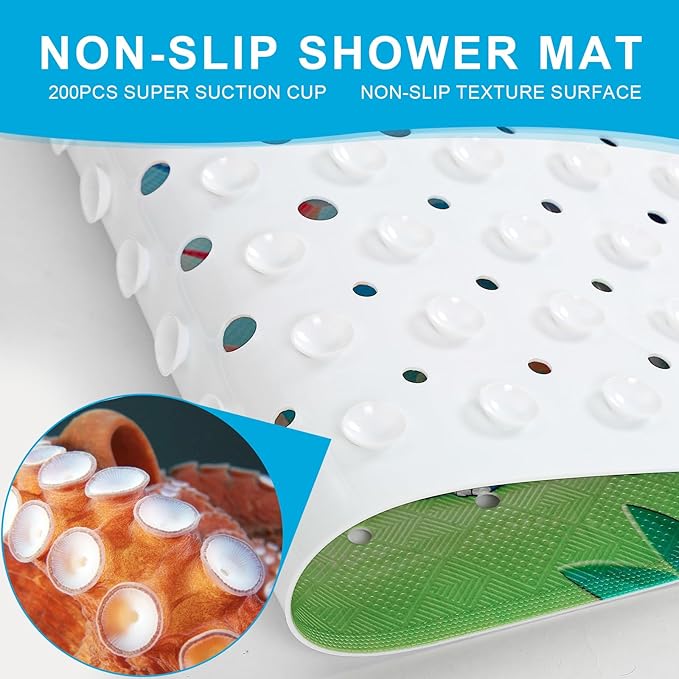 XIYUNTE Baby Bath Mat for Tub Non Slip Kids Bath Mat - Image 3