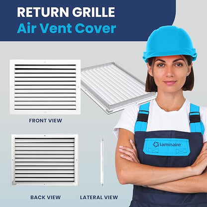 16x12 Inch Air Return Vent Cover Decorative – Premium Aluminum AC Vent Cover - Image 2