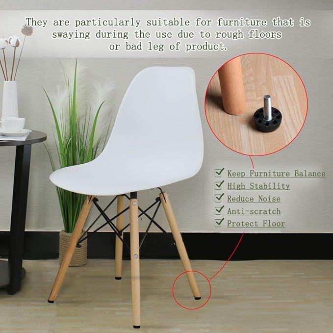 uxcell M8 x 28 x 30mm Furniture Glide Leveling Feet Adjustable Leveler Floor - Image 6