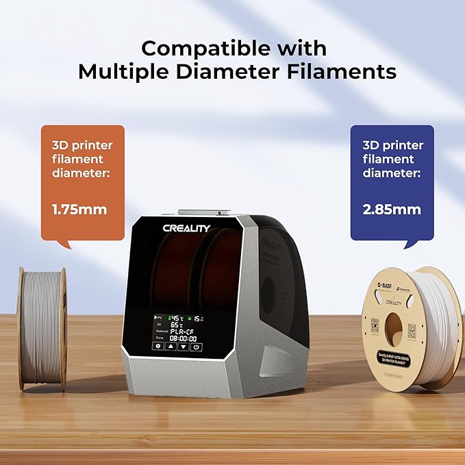 2025 Official Space Pi Filament Dryer Plus, 2 Rolls 3D Printer Filament Dry Box - Image 8