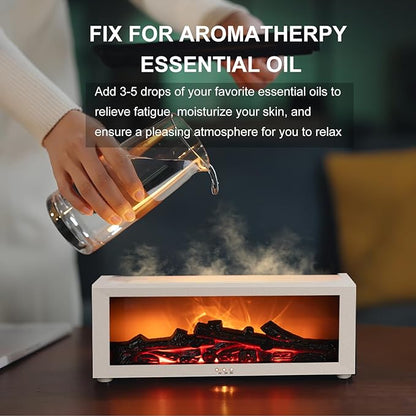 Fireplace Diffuser Humidifier, Fireplace Aromatherapy Essential Oil Diffuser - Image 7