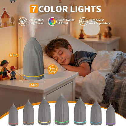 URPOWER 100ML Essential Oil Diffuser Ultrasonic Cool Mist Humidifier - Image 3