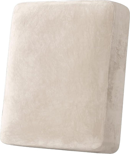 H.VERSAILTEX Velvet Stretch Couch Cushion Cover Plush Cushion Slipcover by HVERSAILTEX