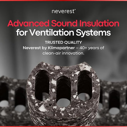 neverest® ESD 3.1 in Inline Duct Silencer – HVAC Noise Reduction, Tool-Free - Image 6