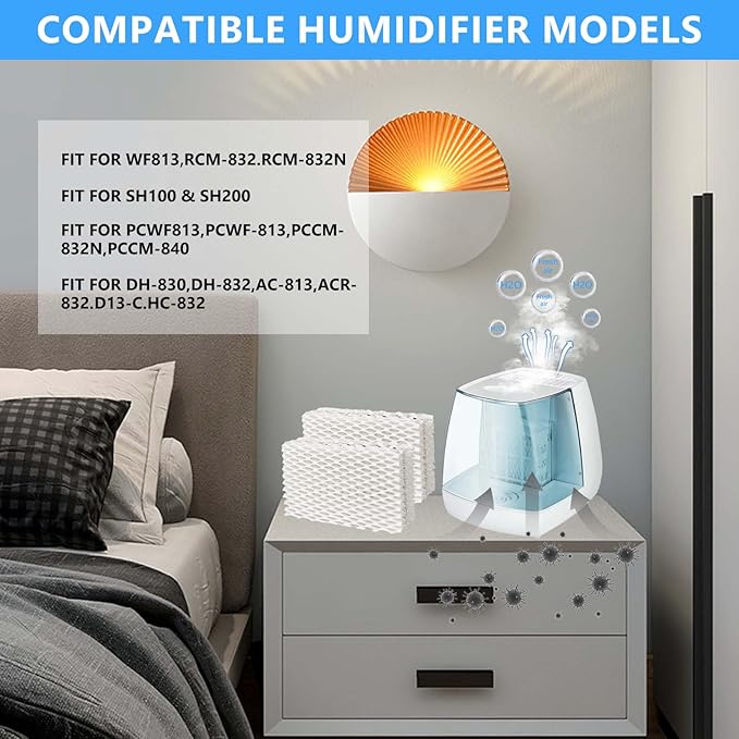 4 Pack Wf813 Eqwf813 Humidifier Filters Compatible - Image 5