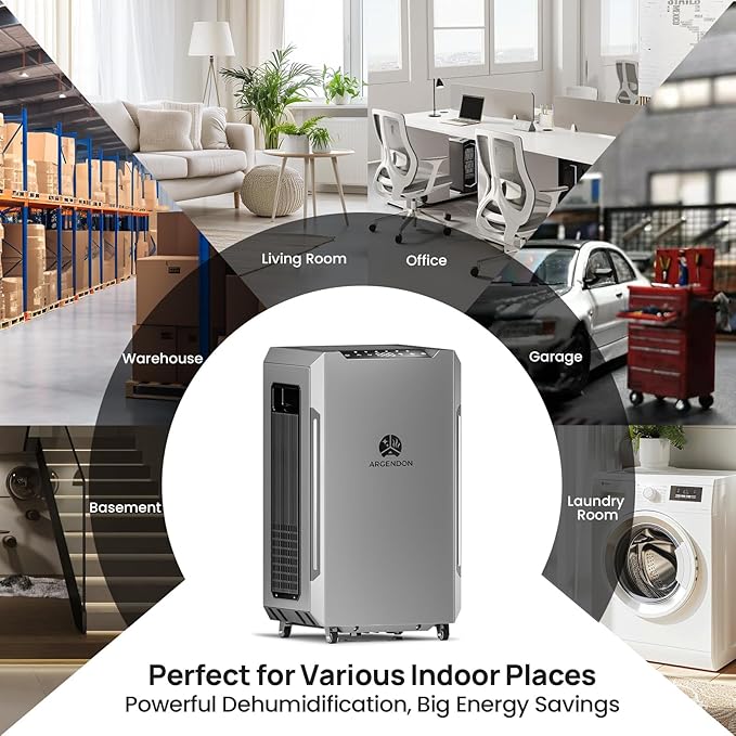 ARGENDON 120 PPD Dehumidifier for Basement, Commercial Dehumidifier - Image 9