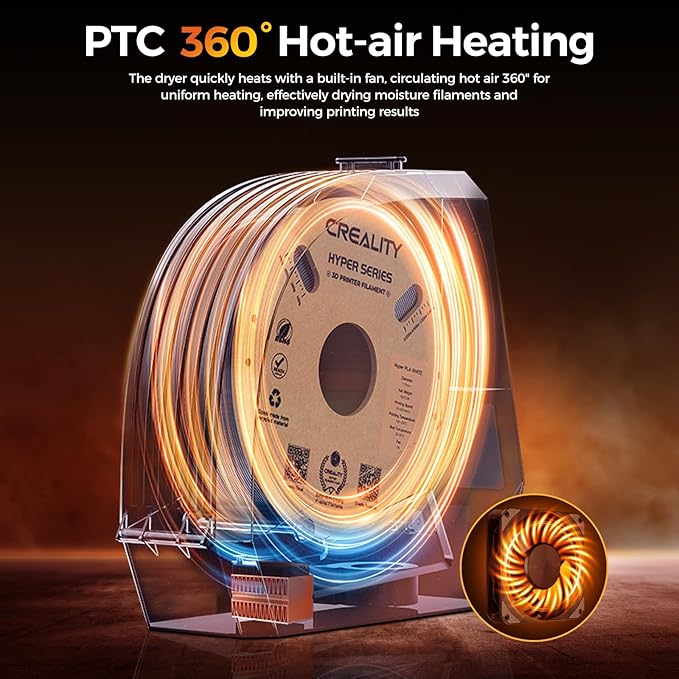 Creality Filament Dryer, Space Pi Filament Storage Box -Double 360° Heating - Image 2