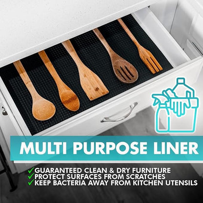 Shelf Liner, Drawer Liner & Kitchen Cabinet Liner – Thick Waterproof Rubber - Image 6