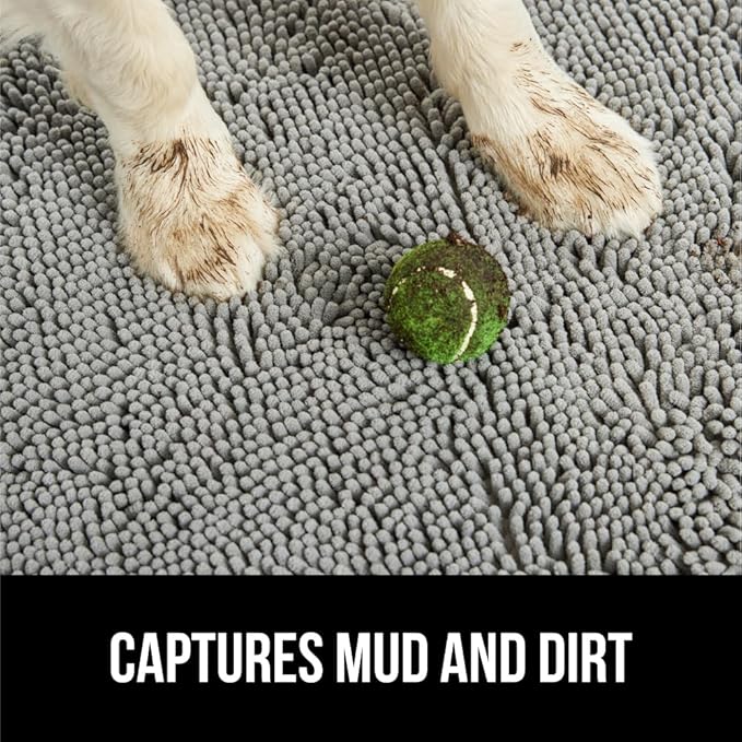 GORILLA GRIP SOAKSTOPPER Dog Door Mat, 35x24 Machine Washable Rug Absorbent - Image 3