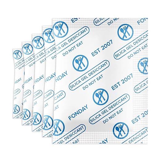 1 Gram 5000 Packets Fonday Food Grade Silica Gel Desiccants Packs Moisture by Fonday