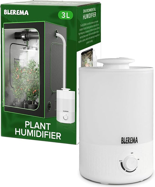 3L No Leak Plant Humidifiers for Grow Tent Greenhouse and Grow Room, Auto Shut by BLEREMA