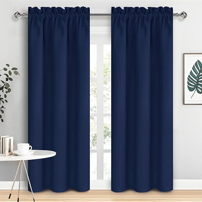 DWCN Navy Blue Blackout Curtains by DWCN