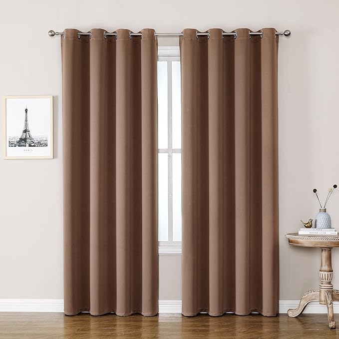 ChrisDowa Room Darkening Curtains 90 Inches Long 2 Panels Set by ChrisDowa