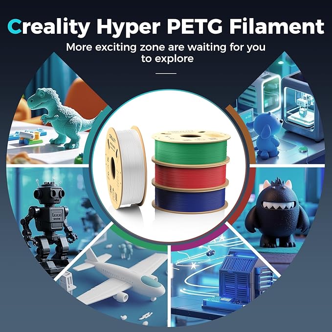 Creality PETG Filament, Hyper 1.75 mm 1 kg PETG: High-Speed 3D Printer Filament - Image 6