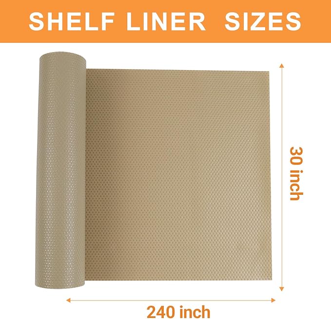 Cabinet Shelf Liner 30-inch Wide: Large Waterproof Cabinets Drawers Liners 30 - Image 8