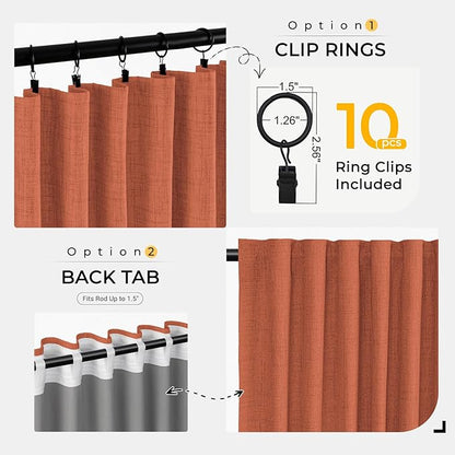 INOVADAY Thermal Sliding Door Curtains 100% Blackout Curtains - Image 4