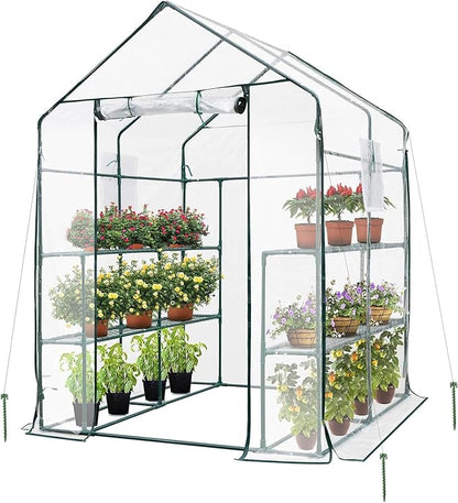 VIVOSUN 57x57x77-Inch Transparent Mini Walk-in Green House by VIVOSUN