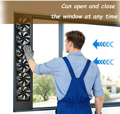 Vertical Window Exhaust Fan for Sliding Windows-Easy Tool-Free Installation - Image 6