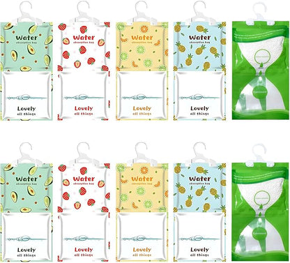 10 Pack Moisture Absorber Hanging Bags, Fragrance Free Humidity Packs, Hanging by NICOLEKAY