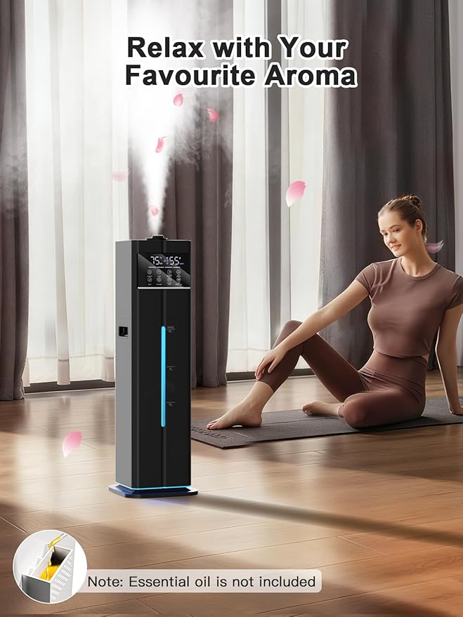 9L/2.4Gal Smart Cool Mist Humidifier, Top Fill Quiet Humidifier Large Room - Image 9