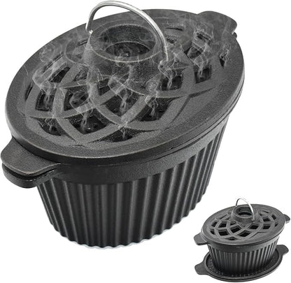 Wood Stove Steamer & Cast Iron Humidifier, 1.4 Qt Fireplace Simmer Pot by Unknown